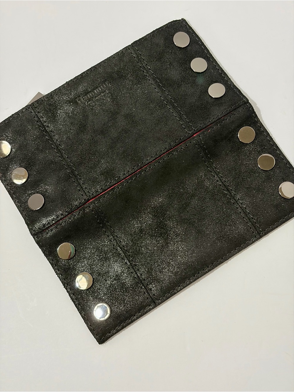 Hammitt Black 110 North Wallet in Space Buffed Suede/Gunmetal Hardware - Picture 5 of 10